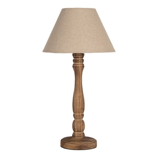 Lampada da tavolo Clayre & Eeff H.50cm. marrone scuro
