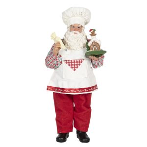 Statuetta babbo natale pasticcere Clayre & Eeff