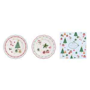 Set 2 Piattini Blanc Mariclo "Holly e Jolly Collection"