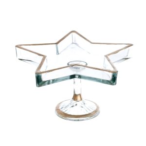 Alzata stella Blanc Mariclo "Nocturna aurea Collection" 27 x 27