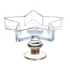 Alzata stella Blanc Mariclo "Nocturna aurea Collection" 15 x 15 x 11