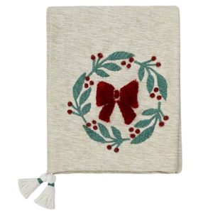 Plaid copritutto fiocchetto Blanc Mariclo "Dora Collection"