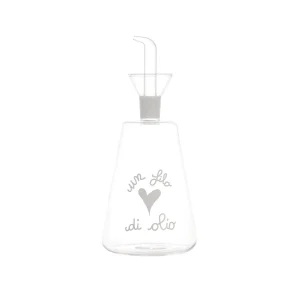 Bottiglia olio in vetro Simple Day "Un filo d'olio" 500ml.