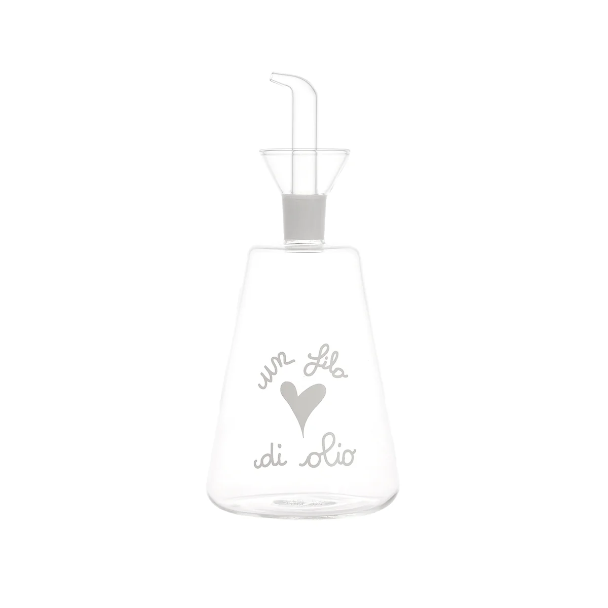 Bottiglia olio in vetro Simple Day "Un filo d'olio" 500ml.