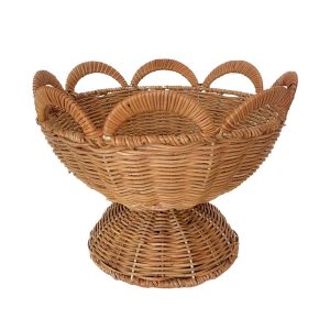 Cesto in rattan Blanc Mariclò - collezione Daphne 38 X 38 X 22 cm