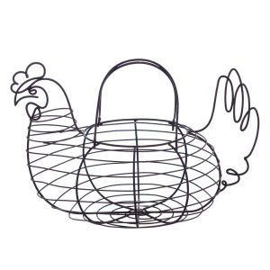 Cestino galletto in metallo Blanc Mariclò – Coco Collection