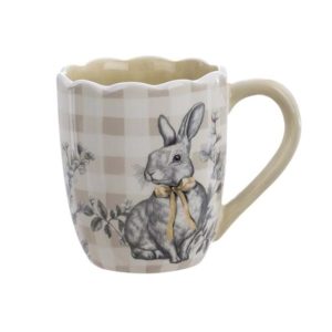 Tazza mug Blanc Mariclò – Vichy Collection - beige
