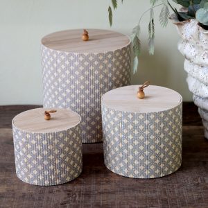 Set 3 barattoli Chic Antique in Bamboo