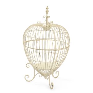 Gabbia in metallo Nuvole di Stoffa "Fiorirà Collection" 46x46x78 cm