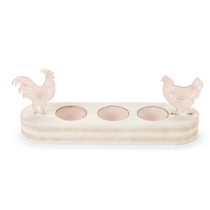 Portauova in legno Nuvole di Stoffa Storie Fiorite Collection