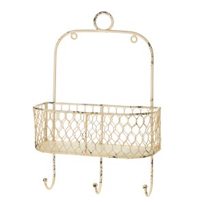 Cestino da parete con gancini – Nuvole di Stoffa