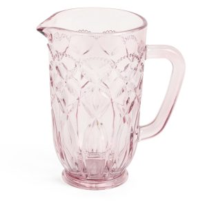 Brocca in vetro rosino Nuvole di Stoffa "Fiorirà Collection"