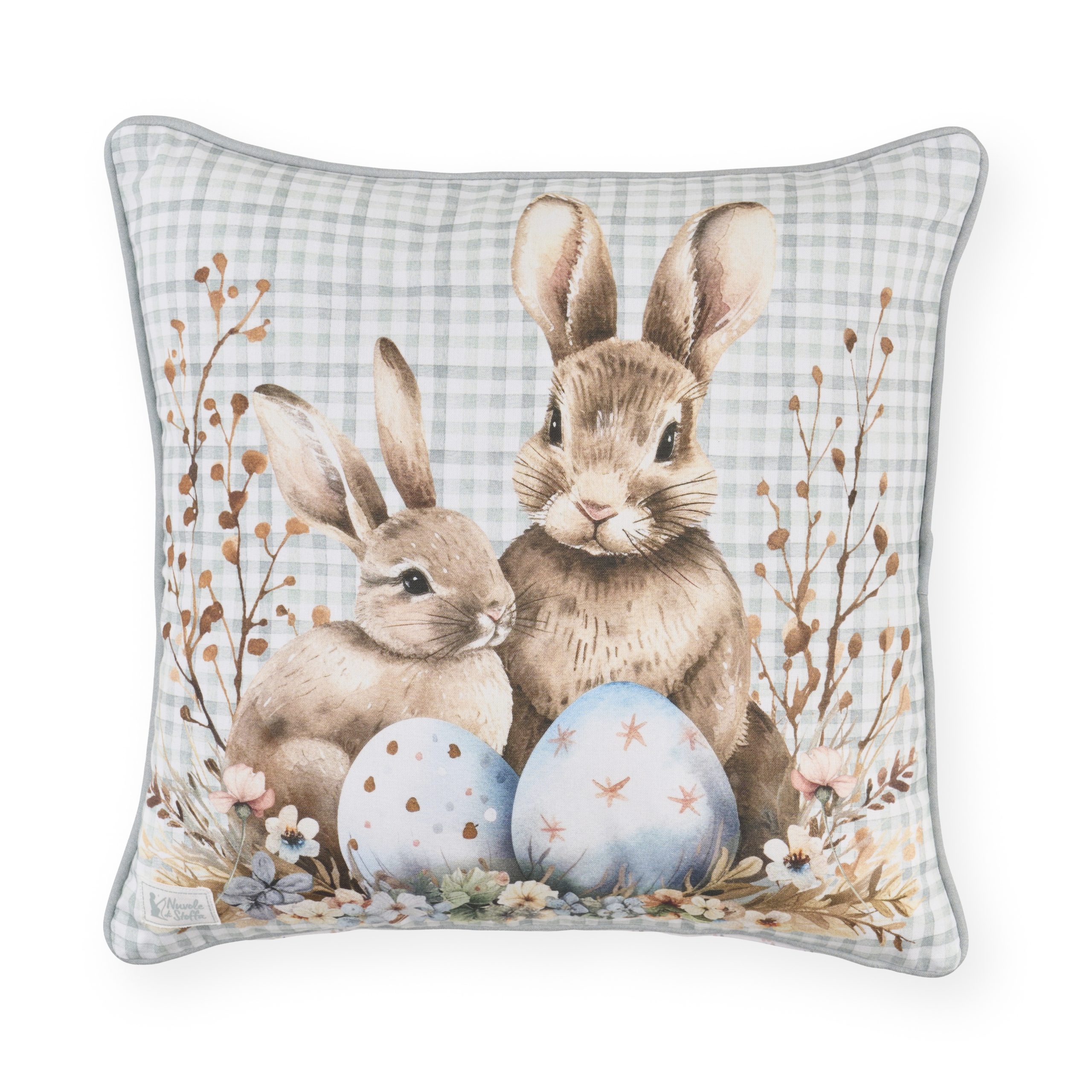 Cuscino Arredo in Cotone con Interno 40×40 cm – Nuvole di Stoffa