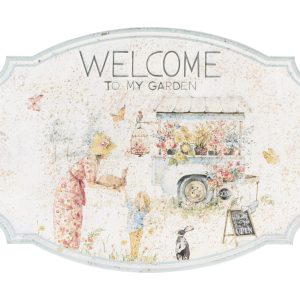 Targa "Welcome" Nuvole di Stoffa