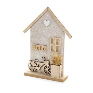 Decorazione casetta in feltro Nuvole di Stoffa "Fiorirà Collection"