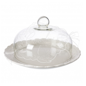 Tortiera con Cupola in Vetro Lace – Coccole di Casa
