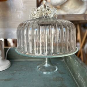 Alzata tortiera in vetro 27 x h.30 cm