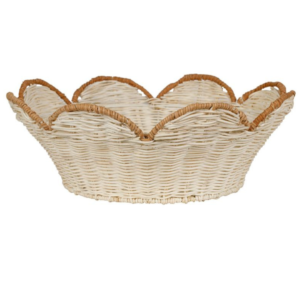 Cestino Fantine Blanc Cassé – Comptoir de Famille Ø 35 cm – H 12 cm