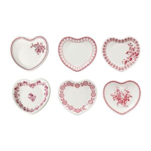 Set 6 Mini Piattini Cuore Faustine – Comptoir de Famille