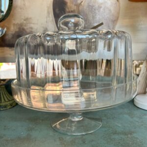 Alzata tortiera in vetro 27 x h.26 cm