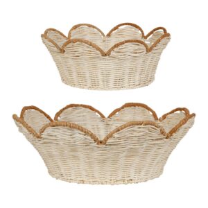 Set 2 Cestini Fantine Blanc Cassé – Comptoir de Famille