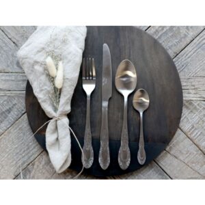 Set 4 posate “Mat Silver” – Chic Antique