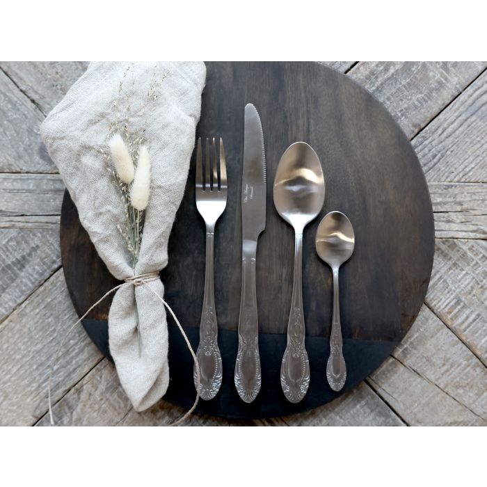 Set 4 posate “Mat Silver” – Chic Antique