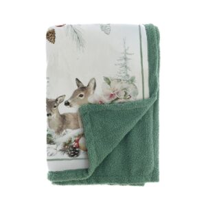 Plaid sherpa 420gsm Blanc Mariclò – Giardino D'inverno – 150 x 200 cm