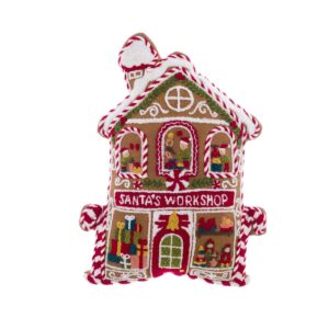 Cuscino sagomato con applicazioni Blanc Mariclò – 37 x 28 cm