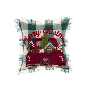 Cuscino con applicazioni Blanc Mariclò – Merry Christmas – 45 x 45 cm