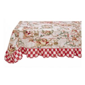 Tovaglia con gala 15cm Blanc Mariclò – Calessi e Calessini – 190 x 310 cm
