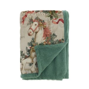 Plaid sherpa 420gsm Blanc Mariclò – Calessi e Calessini – 160 x 220 cm