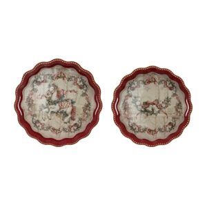 Set/2 vassoio ass Blanc Mariclò – Calessi e calessini – 40 x 5 x 40 cm