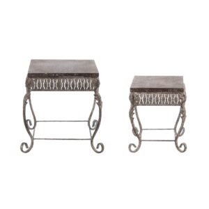 Set/2 porta vasi Blanc Mariclò – Antica Officina – 22 x 26 x 22 cm