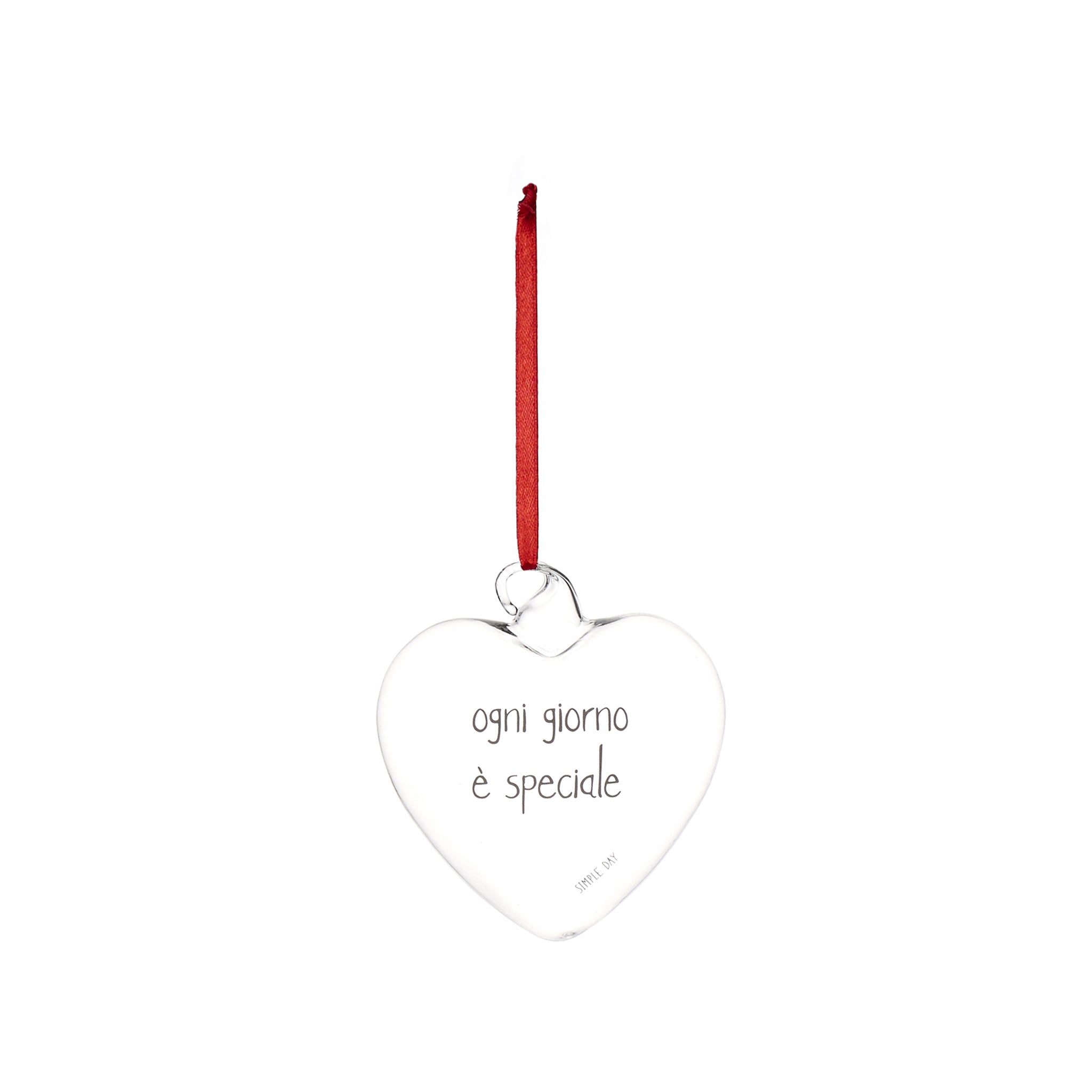 Pallina cuore Ogni giorno è speciale - 11 cm Simple Day - immagine 2