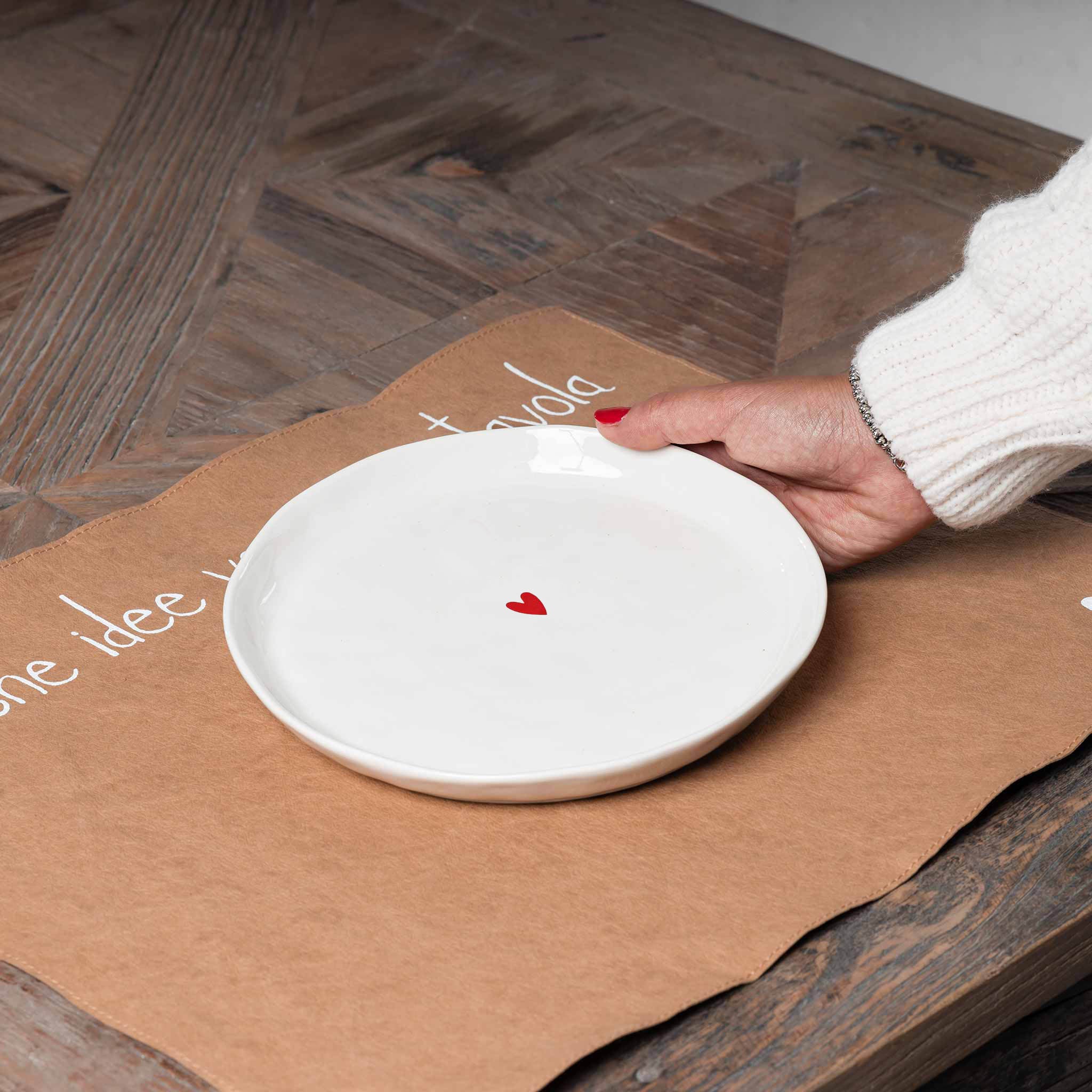Set 2 Piatti da dessert Cuore Simple Day