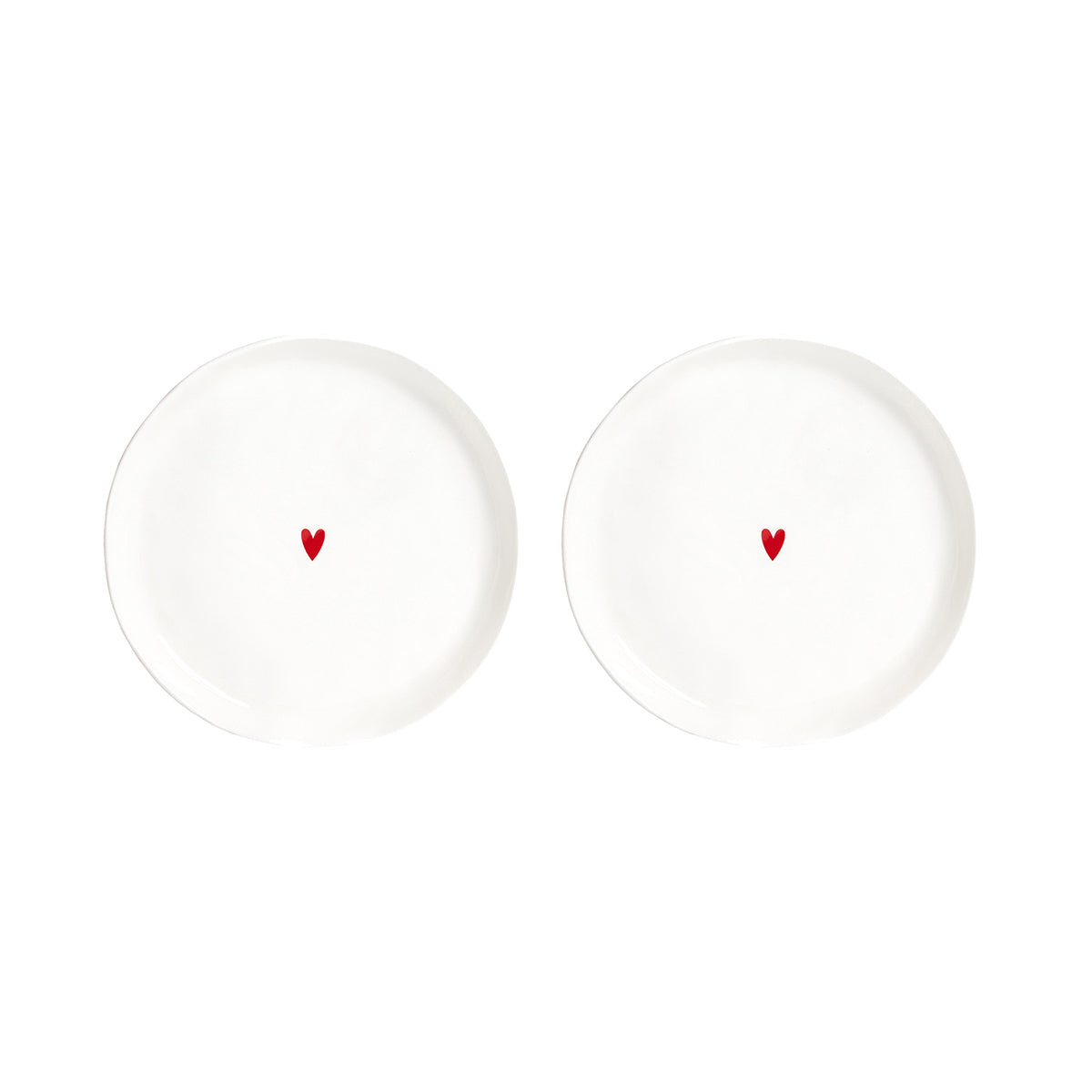 Set 2 Piatti da dessert Cuore Simple Day - immagine 2