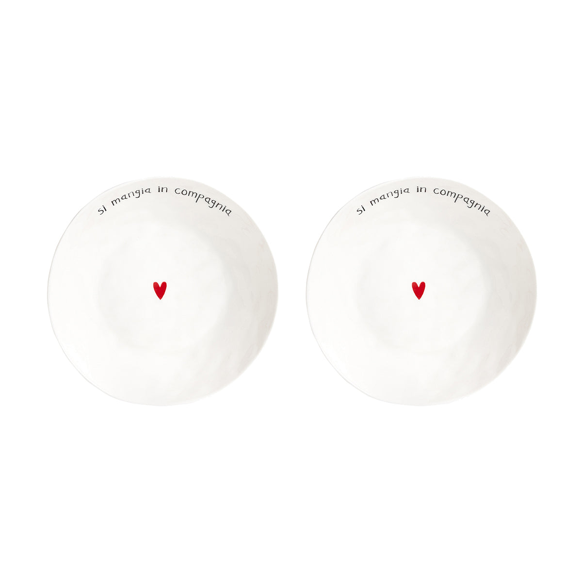 Set 2 Piatti fondi Si mangia in compagnia Simple Day - immagine 2