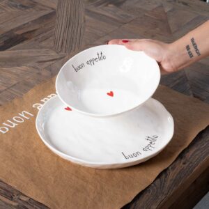 Set 2 Piatti fondi Buon appetito Simple Day