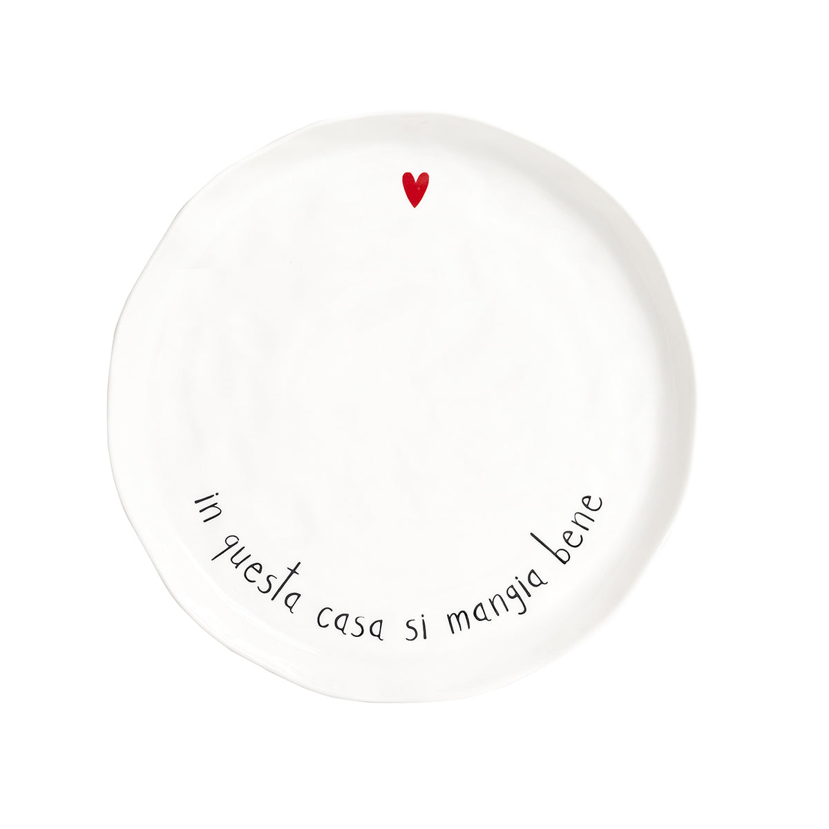 Set 2 Piatti piani In questa casa si mangia bene Simple Day - immagine 3