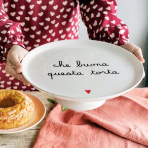 Alzata per dolci e torte in gres - Che buona questa torta Simple Day