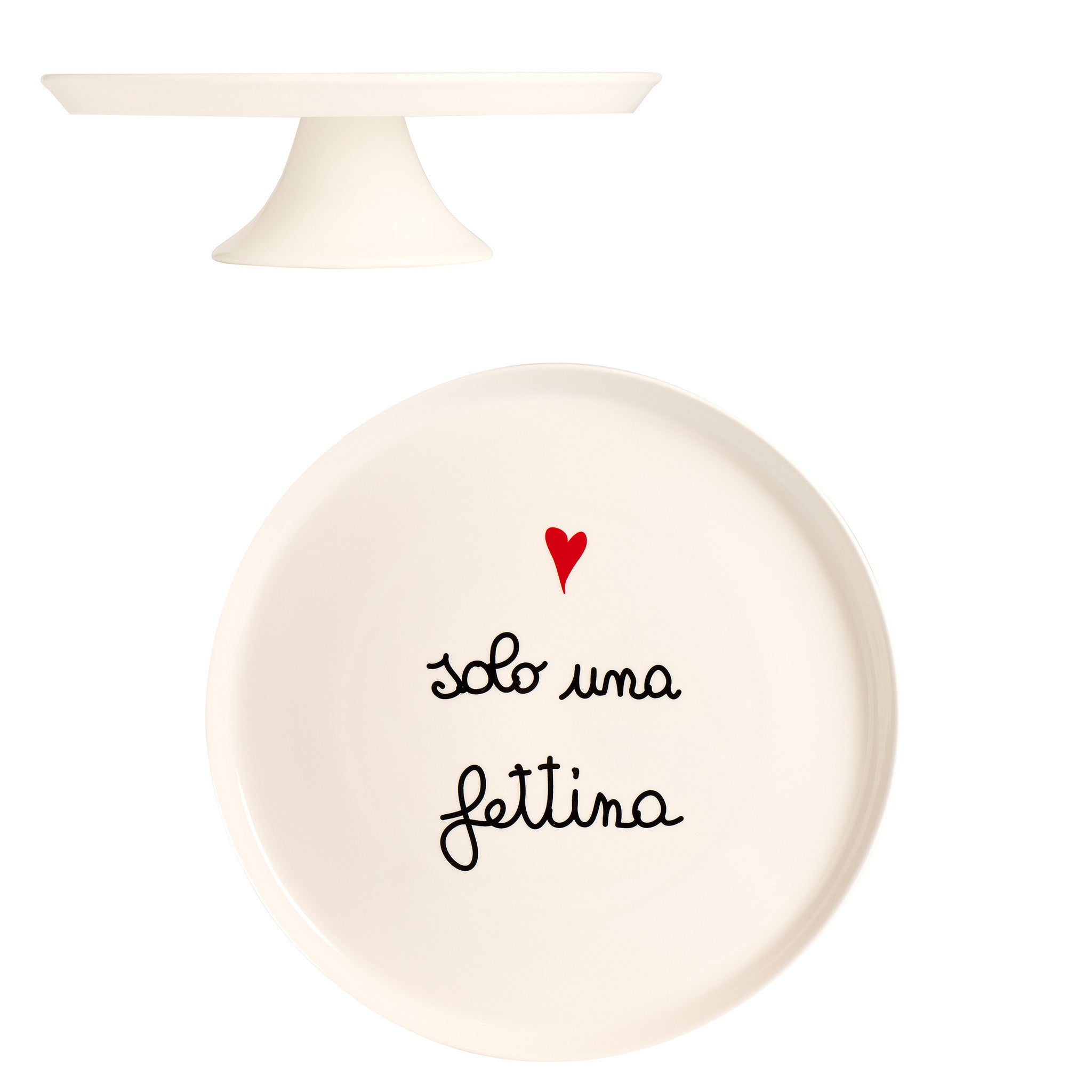Alzata per dolci e torte in gres - Solo una Fettina Simple Day - immagine 2