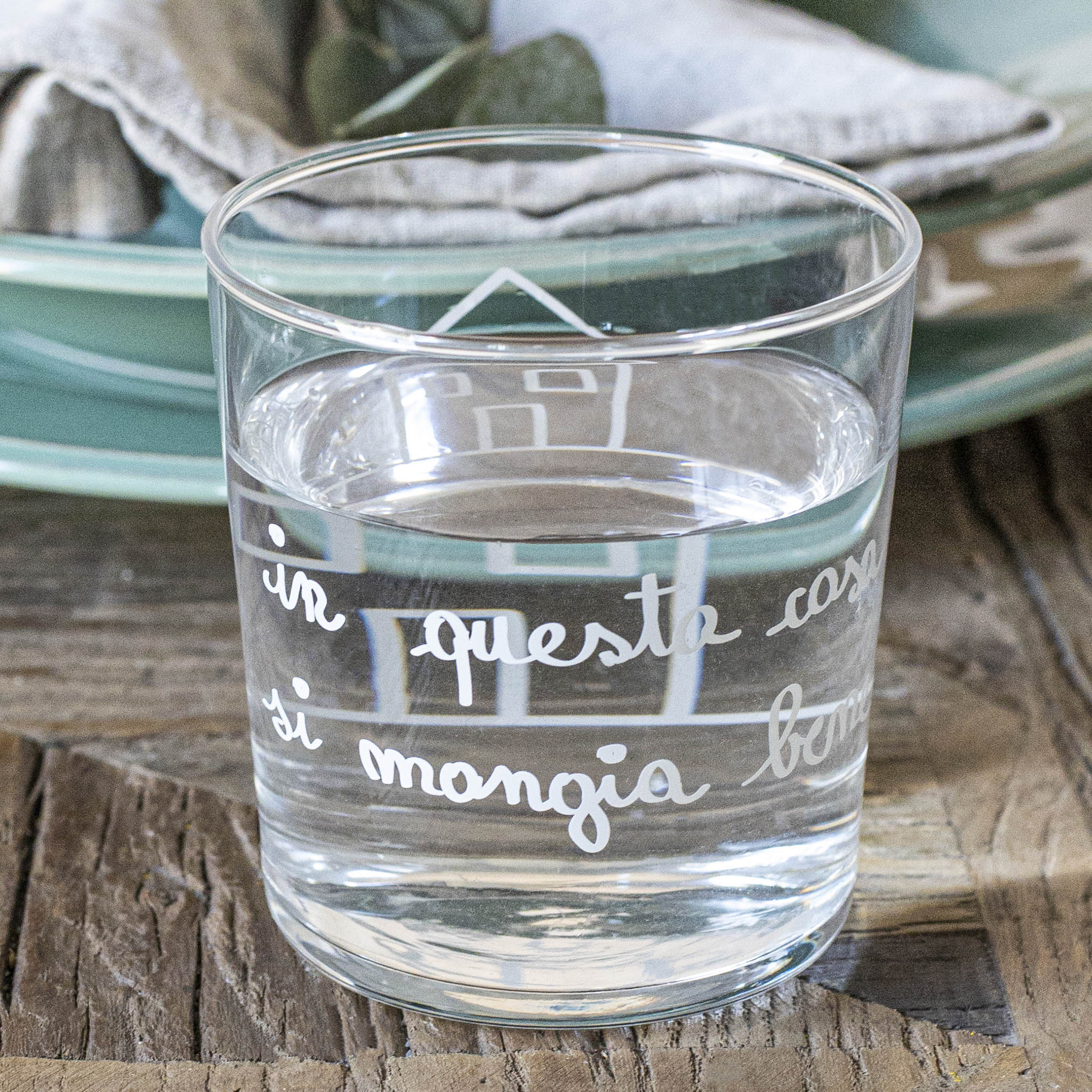 Set 6 Bicchieri acqua Mangia Bene Simple Day