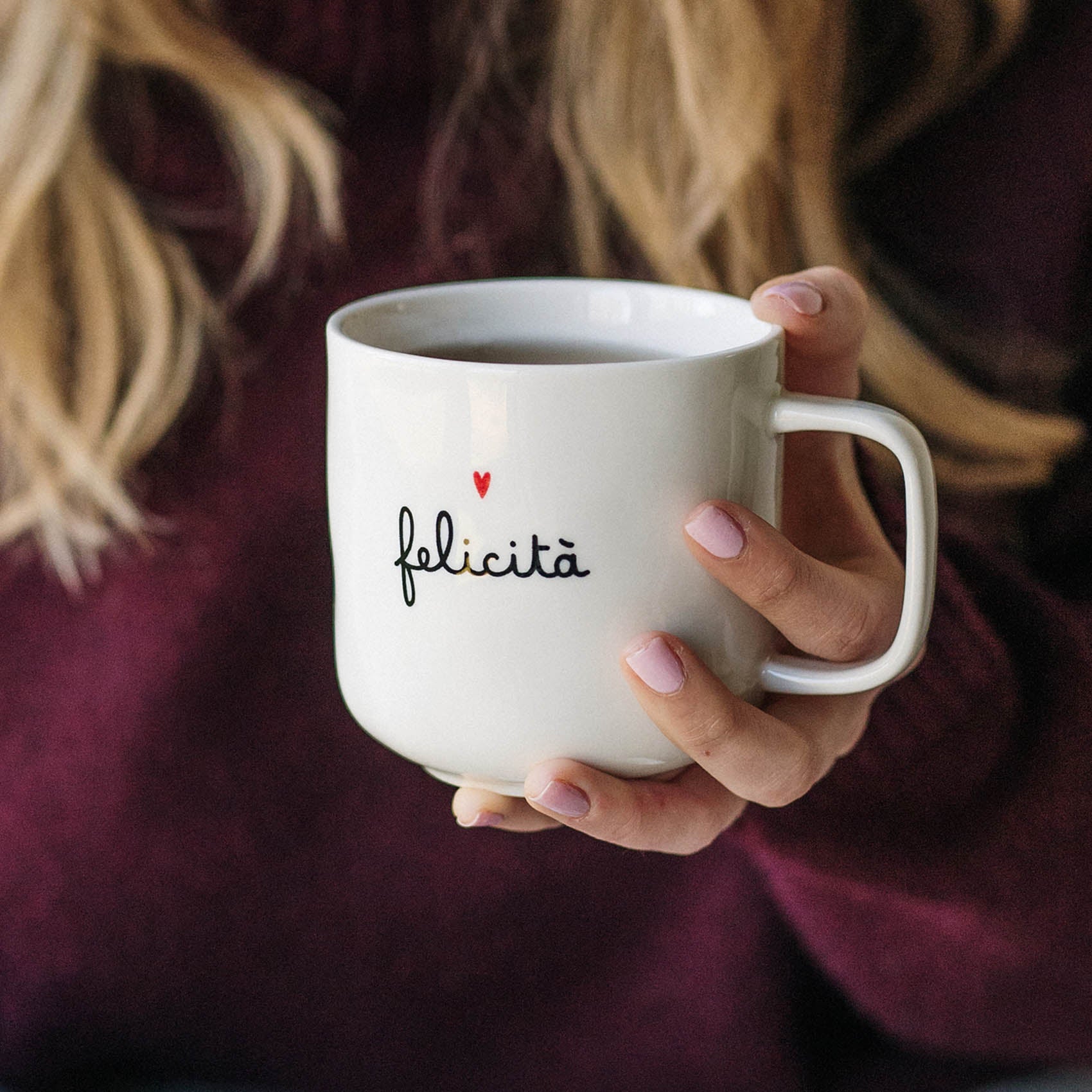 Mug bianca Felicità Simple Day