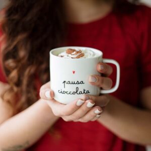 Mug bianca Pausa cioccolata Simple Day