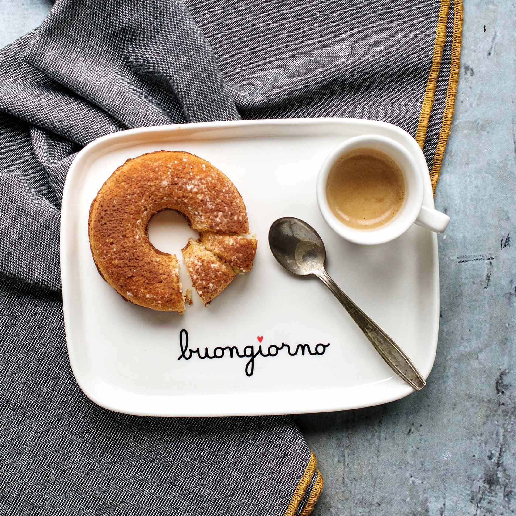 Piatto rettangolare Buongiorno Simple Day
