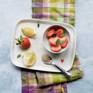 Piatto rettangolare Cuore rosso Simple Day
