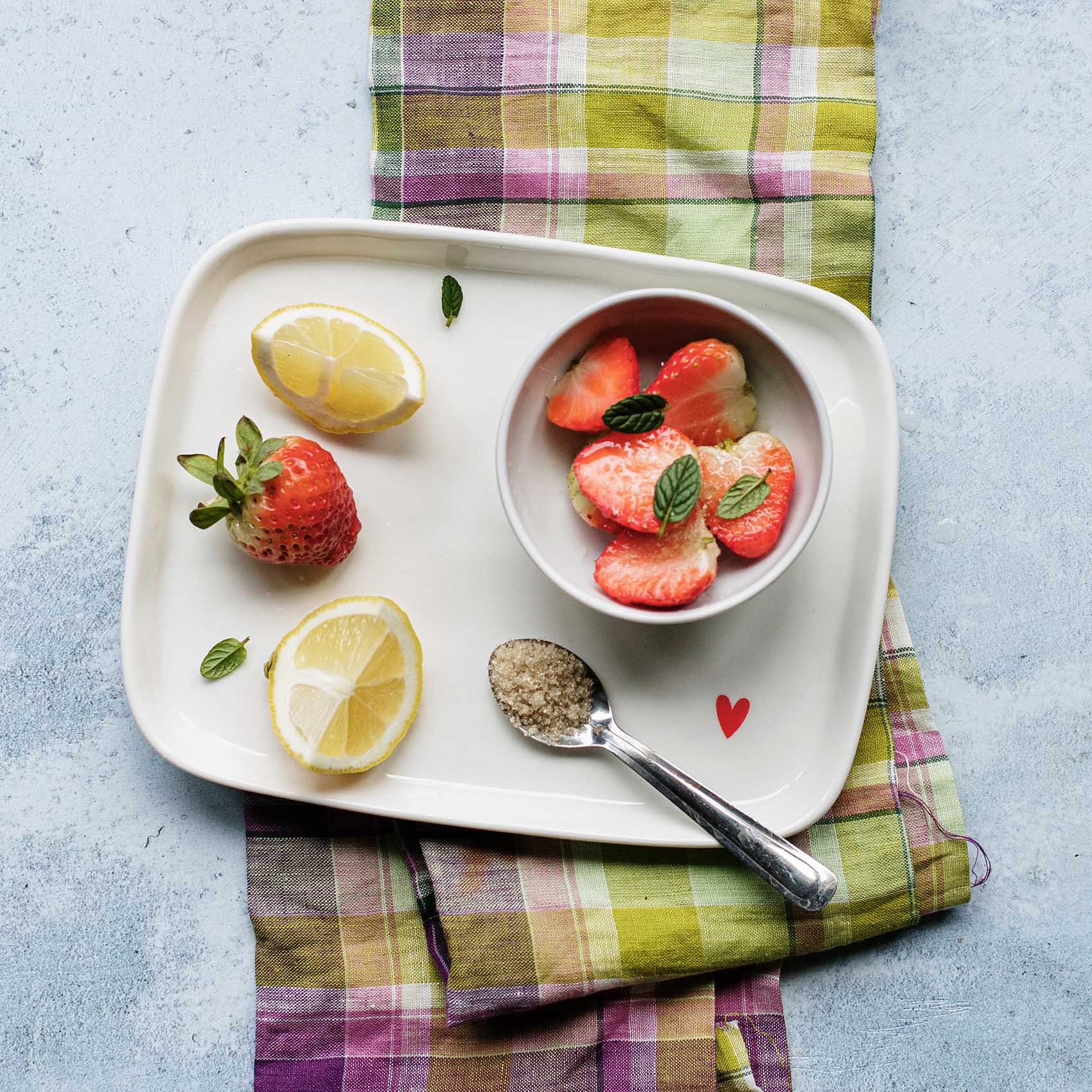 Piatto rettangolare Cuore rosso Simple Day