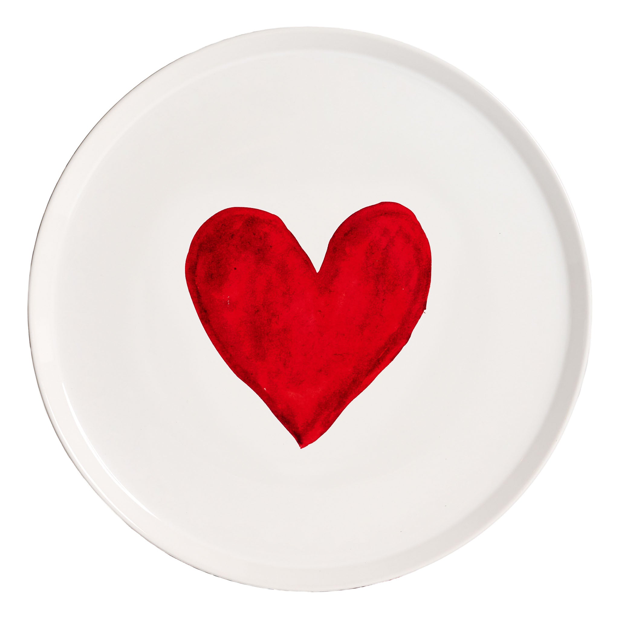 Piatto pizza Cuore acquerello 31,5 cm Simple Day - immagine 2