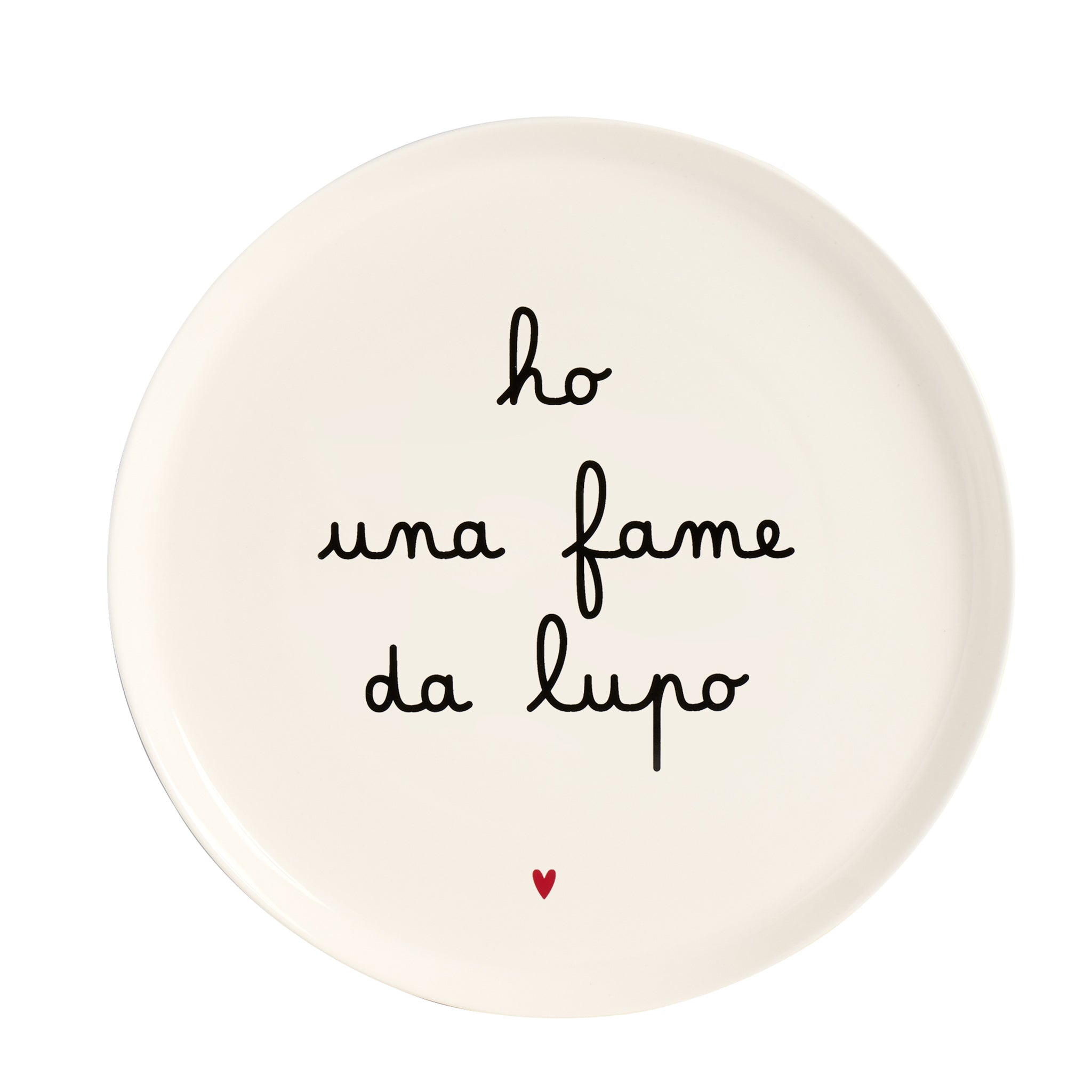 Piatto pizza Ho una fame da lupo 31,5 cm Simple Day - immagine 2